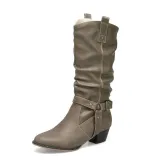 Women Vintage Booties Casual Plus Size Shoes
