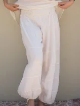 Solid Casual Pants