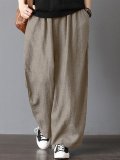 Casual Solid Loose Pants
