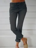 Casual Pockets Pants