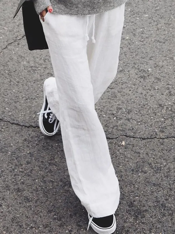Casual Solid Pants