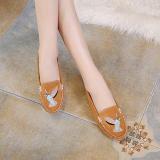 Women Artificial Suede Flats Casual Comfort Slip On Shoes