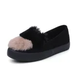 Women Cony Hair Winter Casual Platform Loafers