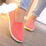 Women Corduroy Loafers Casual Comfort Slip On Shoes