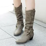 Women Vintage Booties Casual Plus Size Shoes