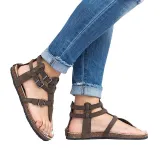 Ankle Strap Buckle Flip Flop Gladiator Thong Flat Sandals