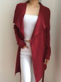 Casual Long Sleeve Shawl Collar Cotton Cardigan