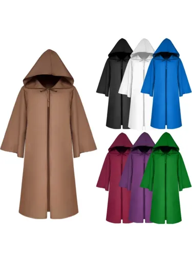 Halloween Solid 3/4 Sleeve Casual Plus Size Coats