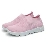 White All Season Elastic Cloth Sneaker