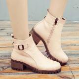 Women PU Booties Casual Comfort Zipper Shoes