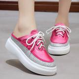 Women PU Platform Slippers Casual Comfort Shoes