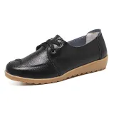 Women PU Loafers Casual Comfort Slip On Shoes