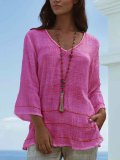 V Neck Casual Shirts & Tops
