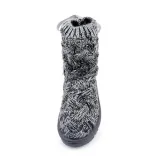 Women Braided Platform Knitted Fabric Winter Back Lace-up Daily Boots