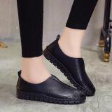 Red Spring/Fall Handmade Sewing Wedge Heel Loafers