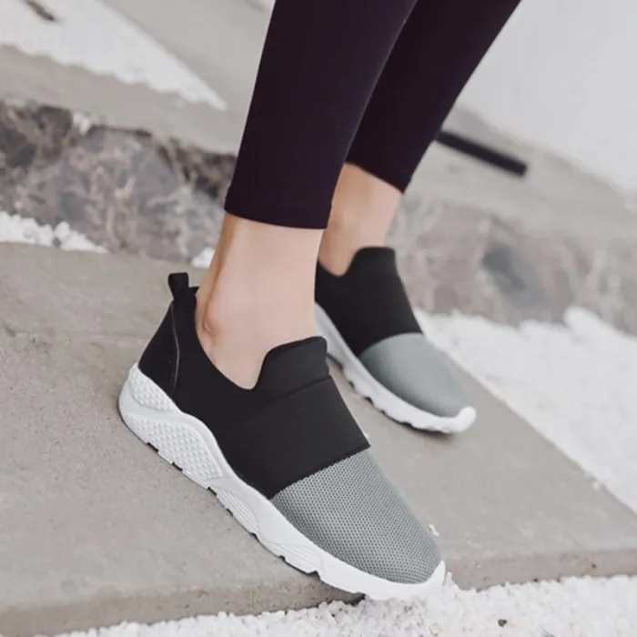Comfortable Fabric Women Slip-On Sneakers