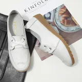 Women PU Loafers Casual Comfort Slip On Shoes