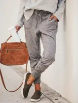 Casual Solid Pants