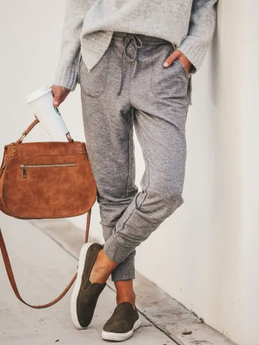 Casual Solid Pants