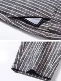 Plus Size Women Striped Casual Pants