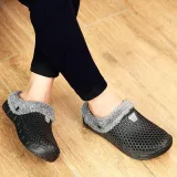 Women Closed Toe Warm Plus Size Slippers Casual Shoes