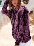 Long Sleeve Hooded Floral Printed Hoodies