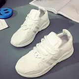 Women Mesh Fabric Sneakers Casual Lace Up Shoes
