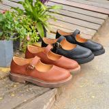 Mary Jane Spring/Fall PU Daily Adjustable Buckle Retro Flats