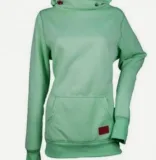 Long Sleeve Turtle Neck Buttoned Hoodies