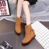 Women Spring/Fall Daily Zipper Nubuck Flat Heel Boots