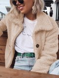 Fleece Fuzzy Wool Sherpa Coat Sweet Pockets Teddy Bear Coats