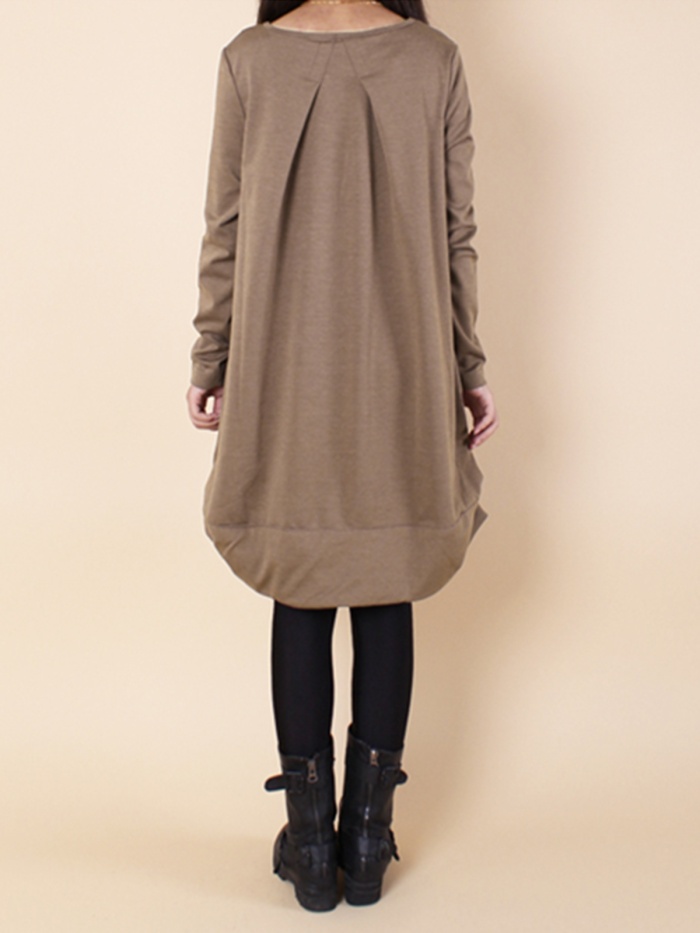 Gray Cocoon Casual Casual Dress