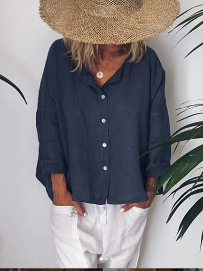 V Neck Casual Shirts & Tops