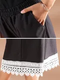 Plus Size Women Plain Casual Pants