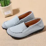 Women Nubuck Loafers Casual Slip On Plus Size Shoes