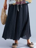 Plus Size Women Plain Casual Pants