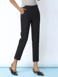 Plus Size Women Solid Casual Pants
