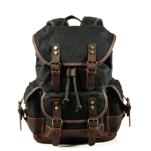 Vintage Canvas Leather Backpacks