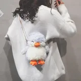 Womens Penguin Cute Zipper Crossbody Bags