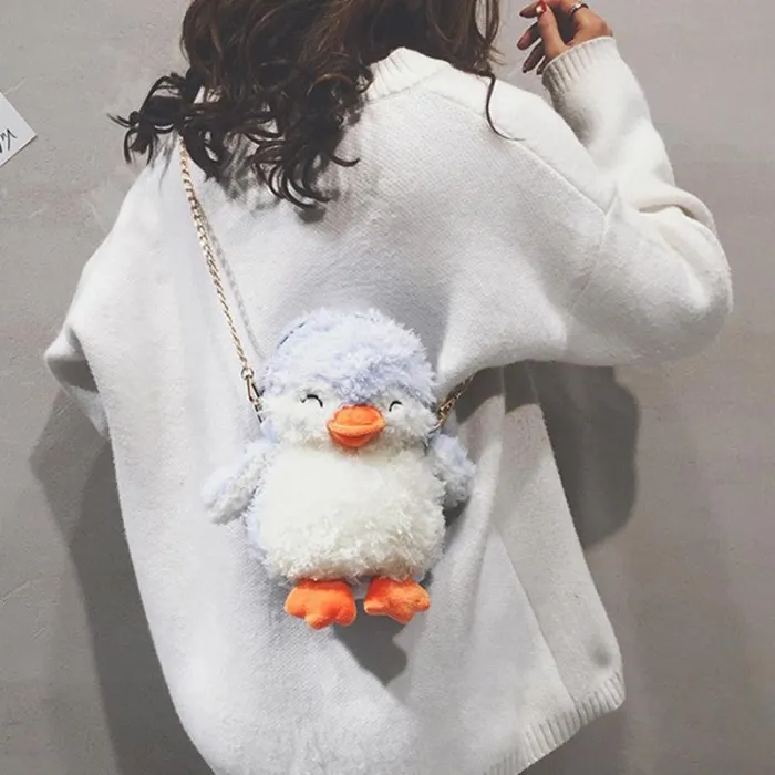 Womens Penguin Cute Zipper Crossbody Bags