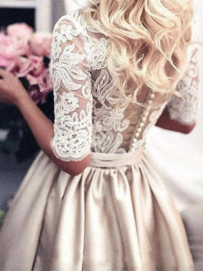 Fashion Lace Bow Belted Bare Back Bubble Maxi Dresses