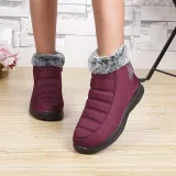 Women Comfy Snow Boot Flat Heel Plus Size Warm Shoes