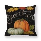Cushion cover Pumpkin Design in Harvest Season linen/cotton pillow case