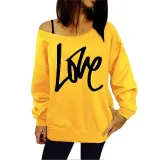 Fashion Letter Print Long Sleeve Sweater