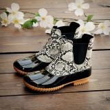 Women Two-Tone Duck Boots