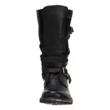 WOMEN VINTAGE RIDING BOOTS CASUAL CHIC BUCKLE BOOTS