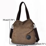Large Capacity Casual Canvas Handbag Outdoor Shoulder Bag