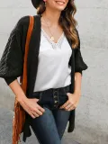Shawl Collar Long Sleeve Holiday Outerwear