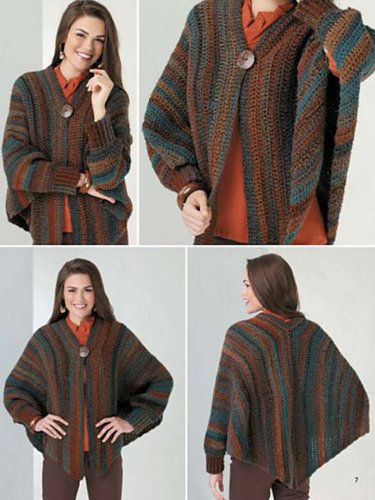 Multicolor Long Sleeve Knitted Vintage Cardigans