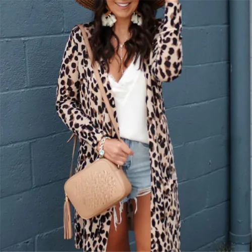 Women's Fashion Leopard Print Cardigan